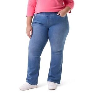 Gloria Vanderbilt Swan Women's Plus 24W Pull On Bootcut Jeans Medium Wash NEW